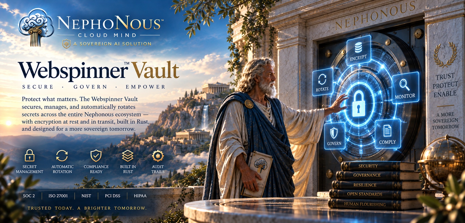 The Vault — sovereign credential custody for NephoNous